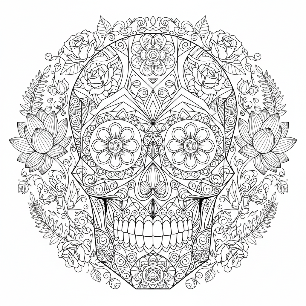 colouring page example 5